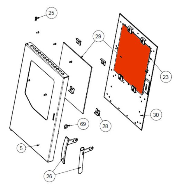 Wamsler W2-50 vetro interno