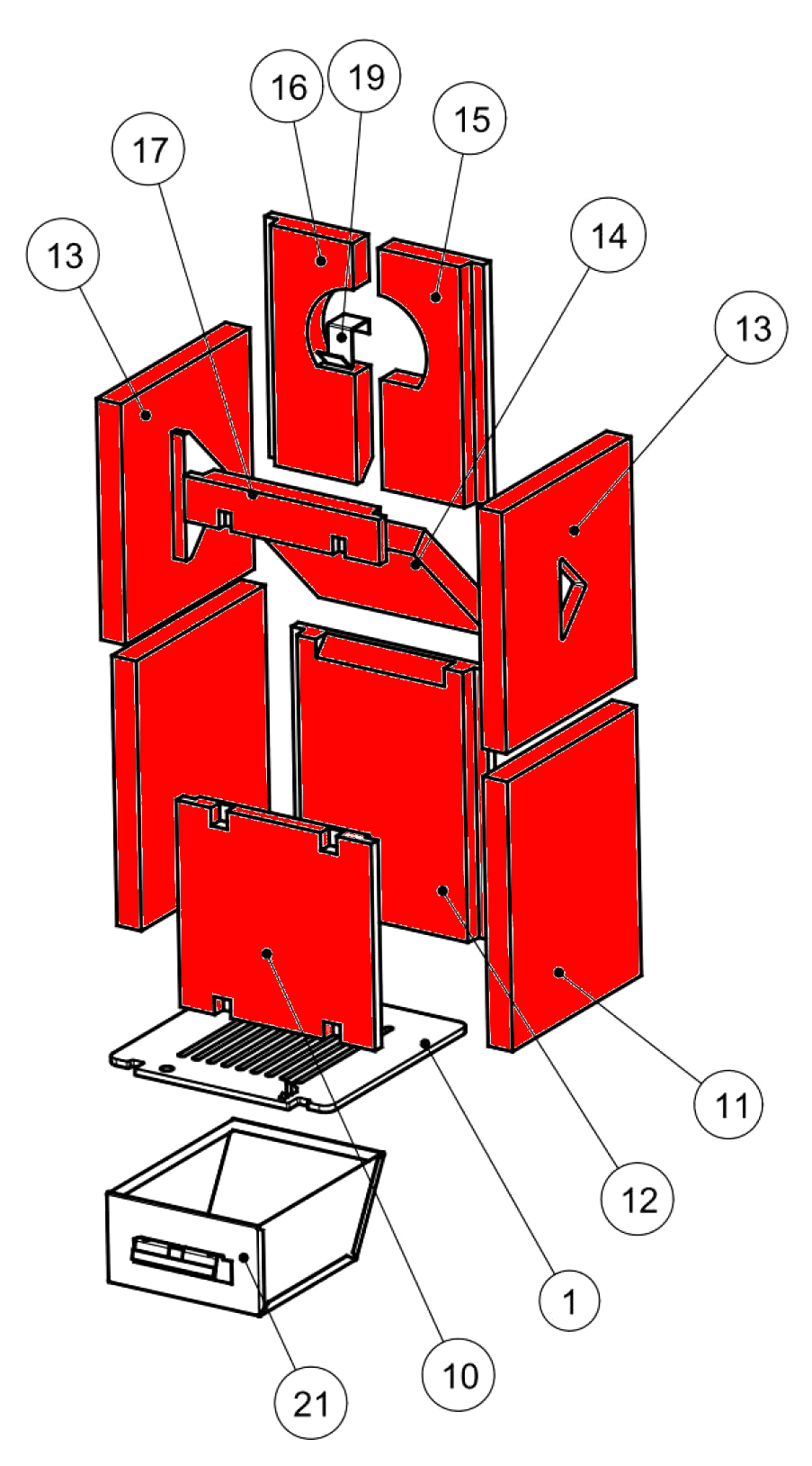 Wamsler Denver rivestimento focolare A