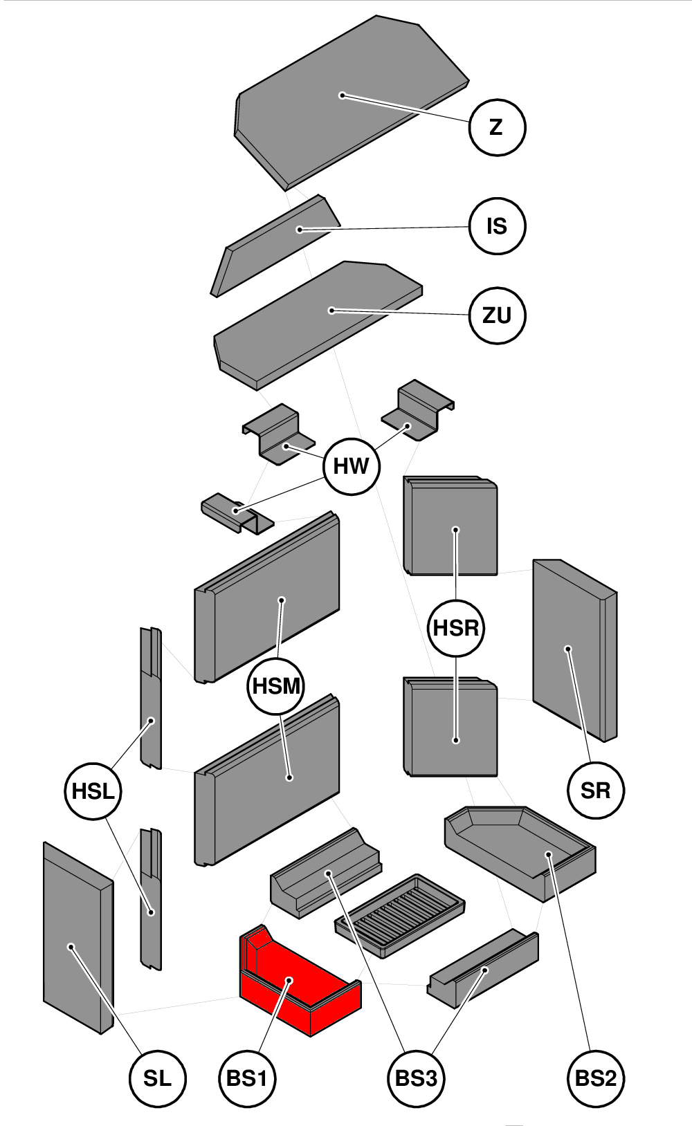 Haas-Sohn Genf II pietra per fondo a sinistra