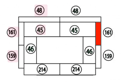 Haas-Sohn Grado 252.17 pietra laterale a destra posteriore