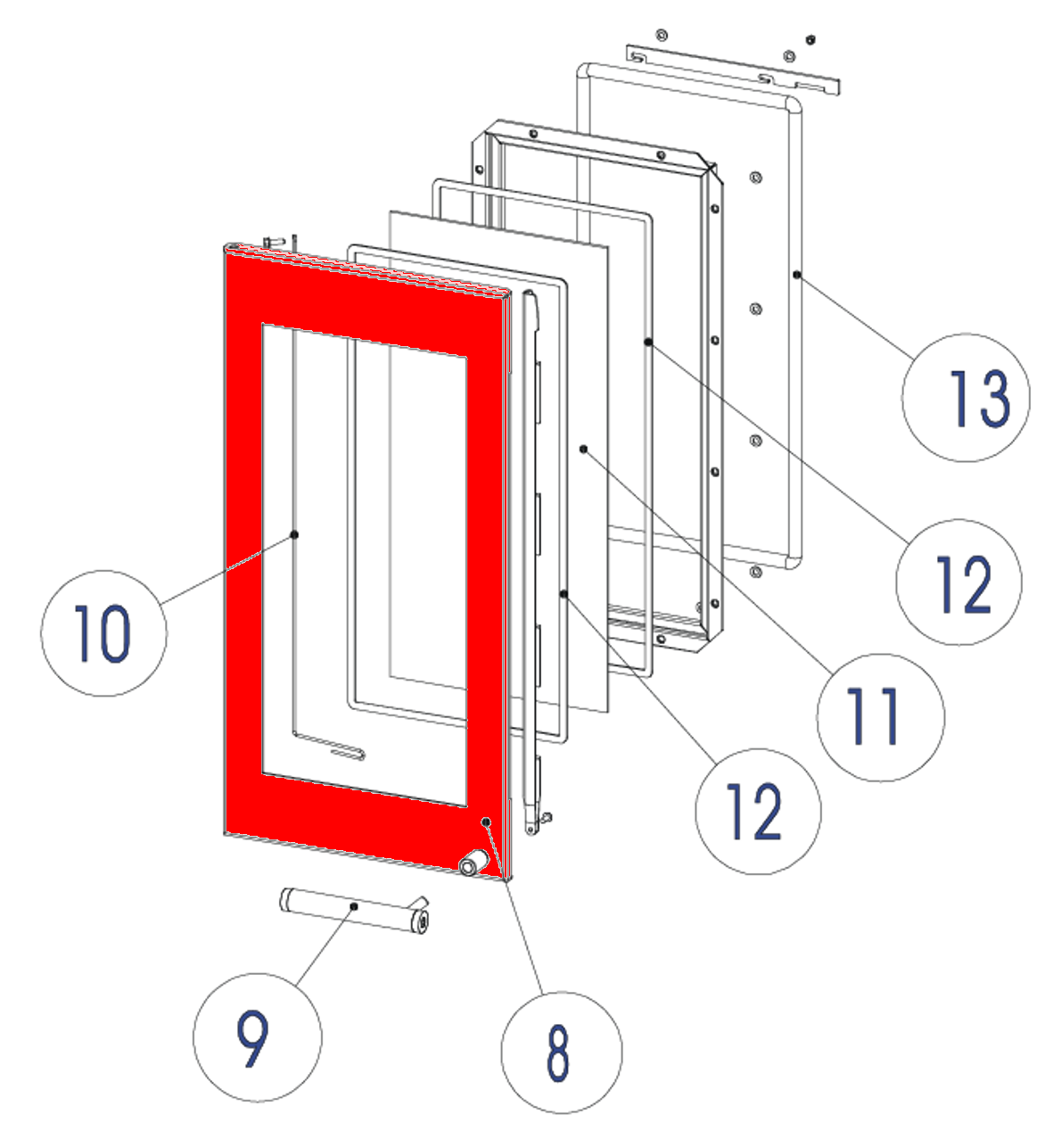 Austroflamm Glass sportello