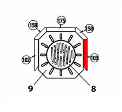 Haas-Sohn Trient 262.15 pietra laterale a destra anteriore