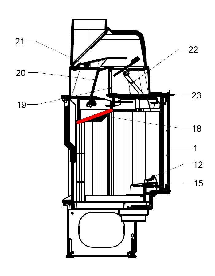 Leda Karat 510 D deflettore di tiraggio in basso C