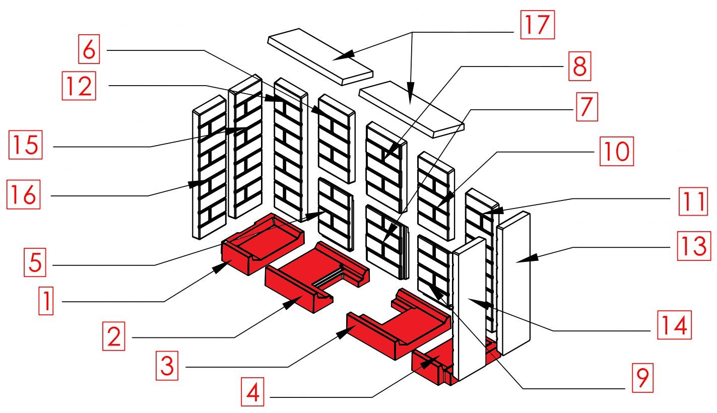 Spartherm Varia 1V-100h pietra per fondo set