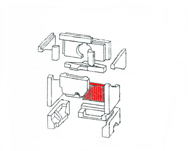 Koppe KN 850 A pietra posteriore centrale A