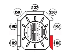 Haas-Sohn Nordland 215.15 pietra laterale a destra anteriore