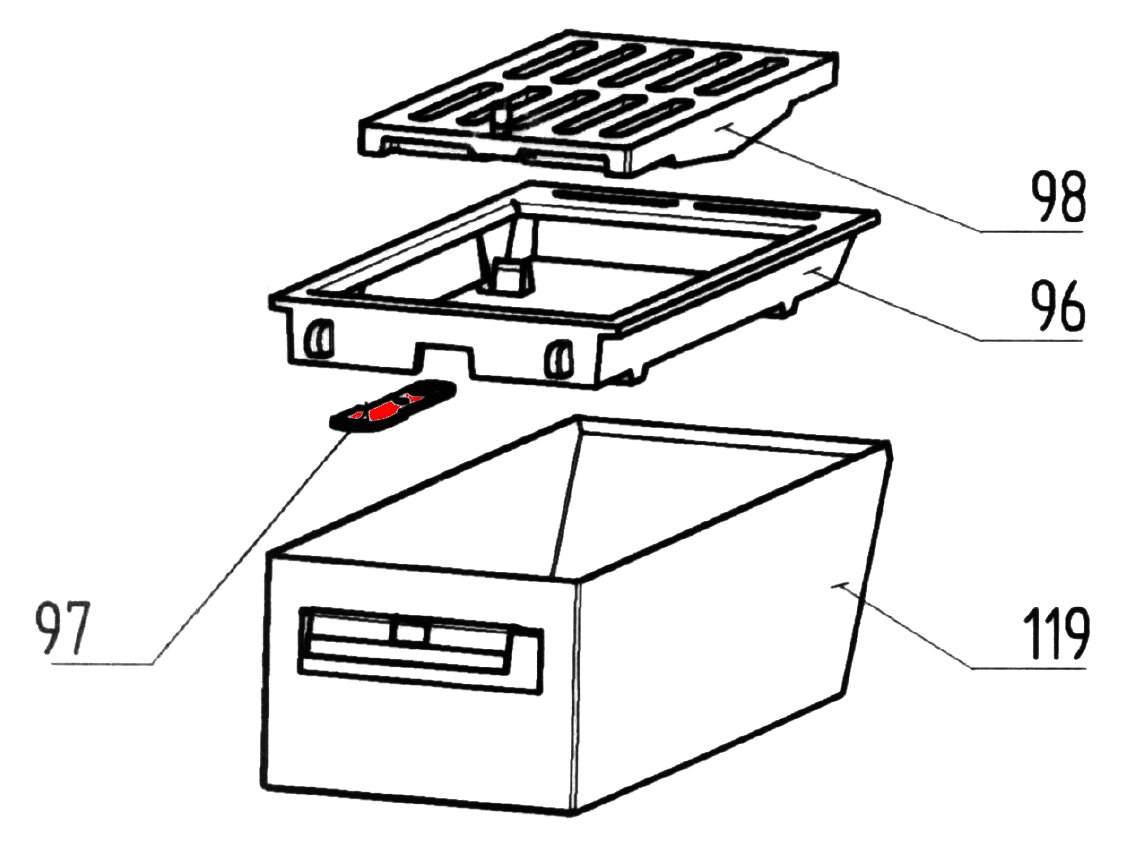Wamsler K128 asta scuoticenere