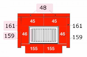 Haas-Sohn Göteborg 252.17 rivestimento focolare