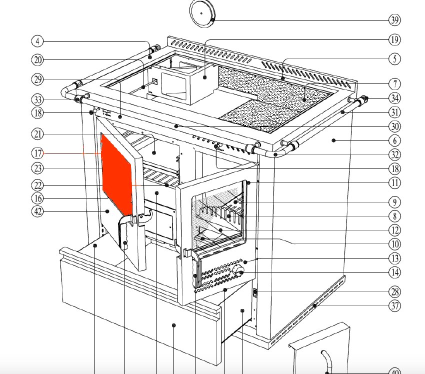Wamsler K134F/A vetro forno