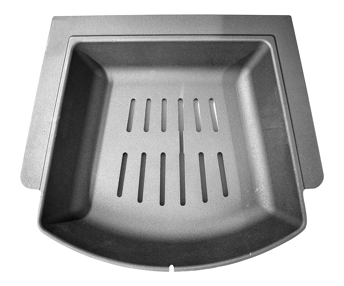 Koppe Caron Aqua fondo per focolare grigio