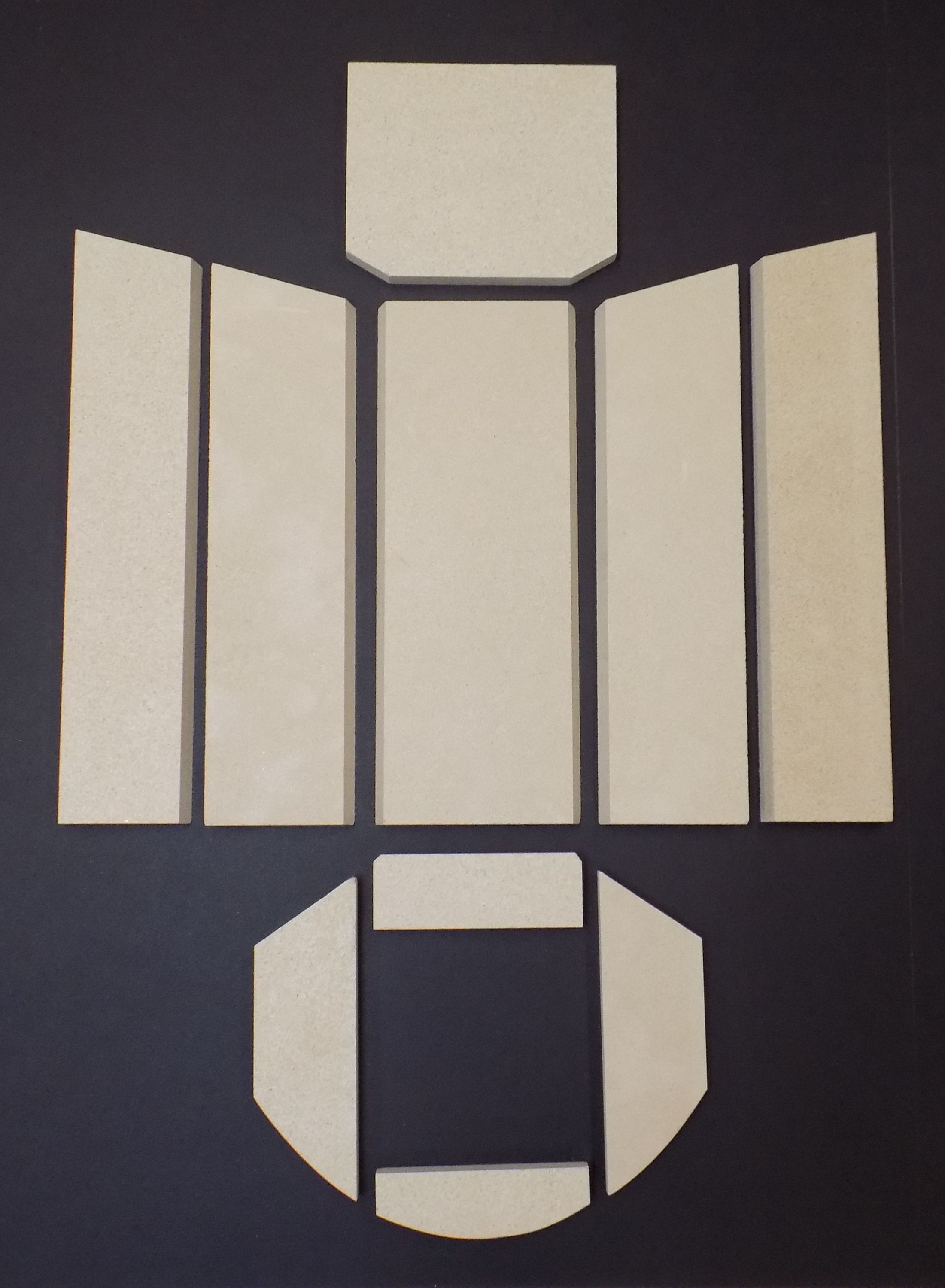 Skantherm Cado rivestimento focolare B