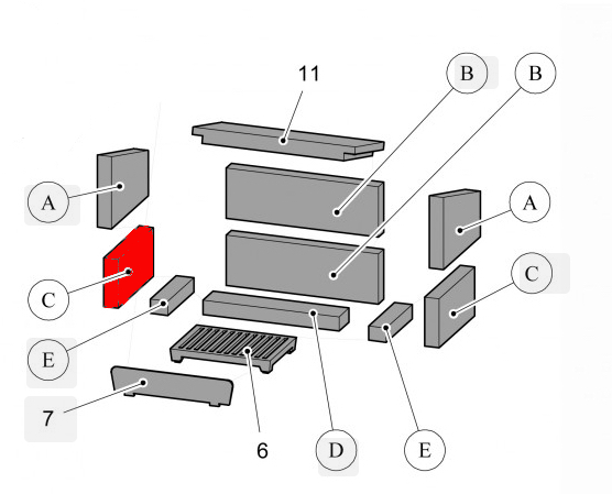 Haas-Sohn Java II 204.14 pietra laterale a sinistra in basso