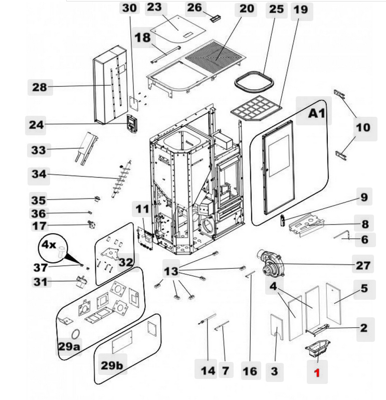 Haas-Sohn HSP 8 Home 445.08 braciere