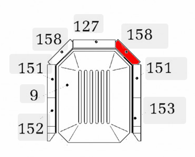 Haas-Sohn Millenium 200.15 pietra posteriore a destra