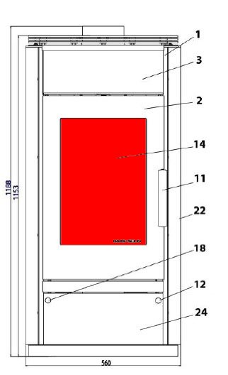 Haas-Sohn Husum 206.15 vetro