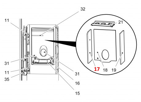 Haas-Sohn Pallazza II 519.08 pietra laterale a sinistra