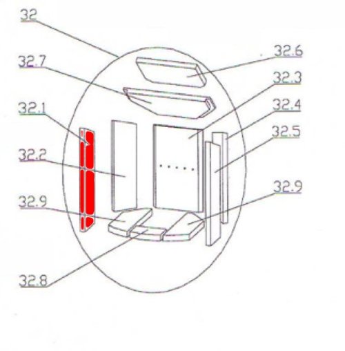 Oranier Polar 6 pietra laterale a sinistra anteriore B