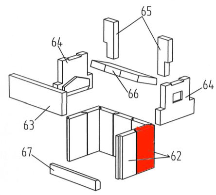 Wamsler WO 109-6 A pietra laterale a destra in basso posteriore