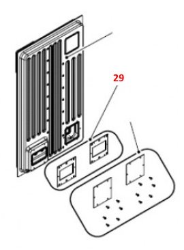 Haas-Sohn Pallazza III 519.08 guarnizione sportello ispezione set