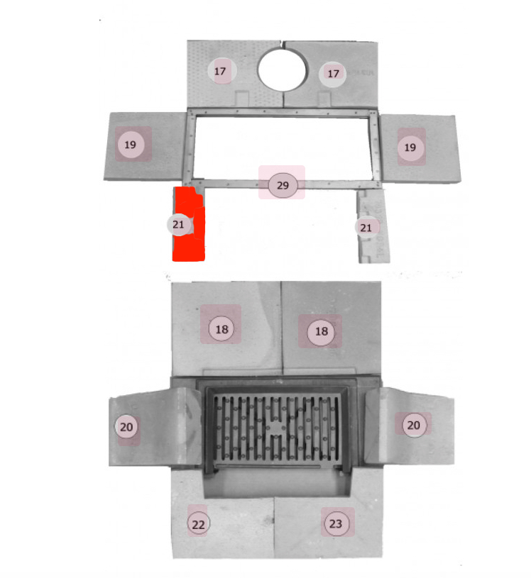 Haas-Sohn Carina 191.12 pietra anteriore a sinistra
