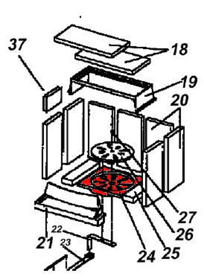 Austroflamm Wega II supporto griglia
