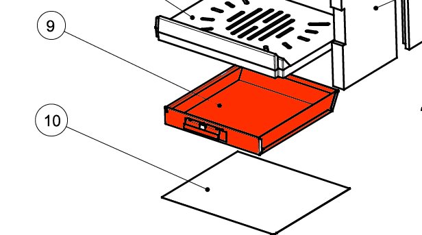 Wamsler Phönix KF 198 cassetto raccogli cenere