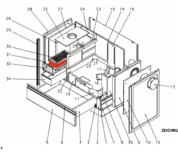 Wamsler K176A-70 supporto griglia A