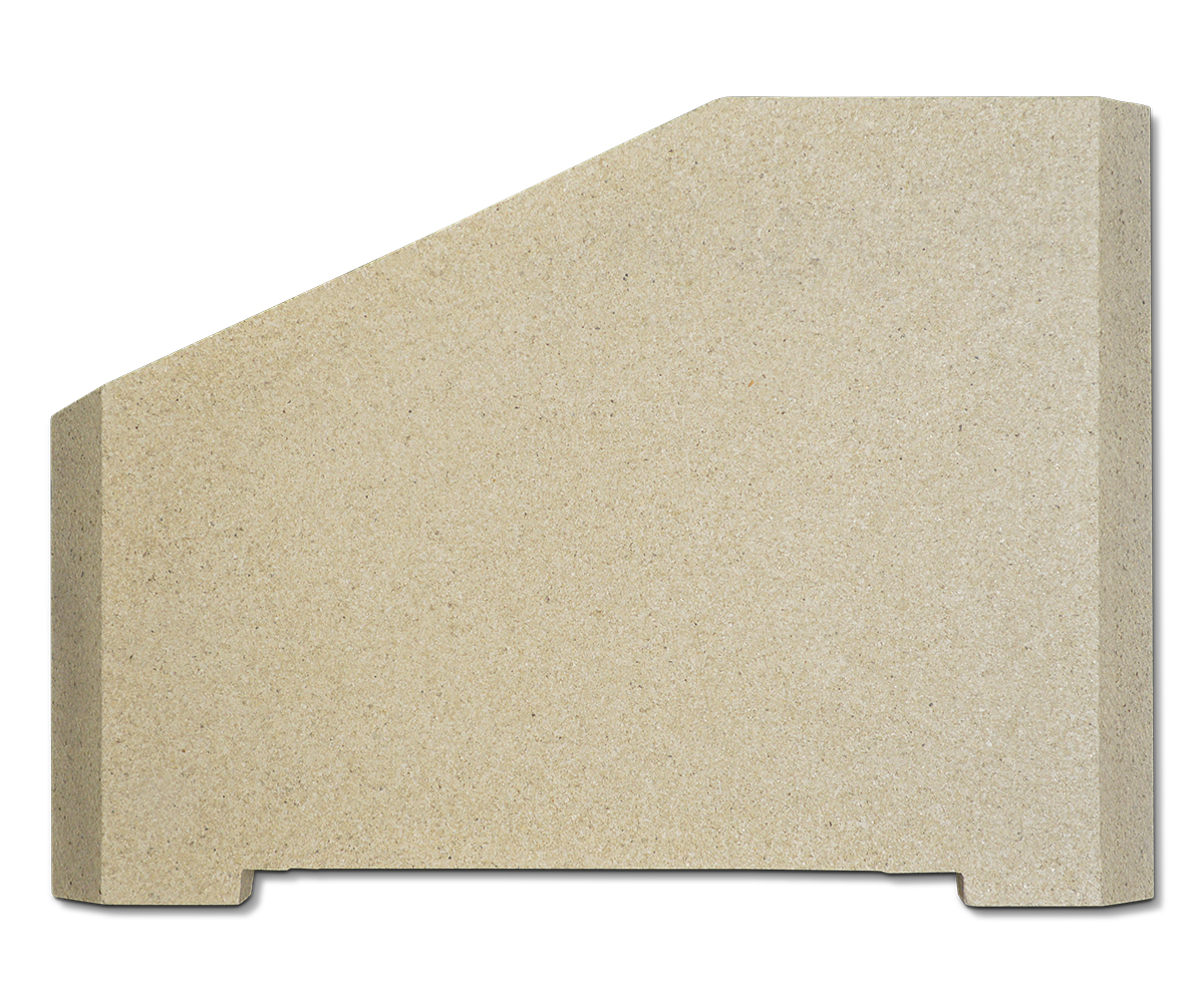 Fireplace Twist pietra laterale a destra in alto