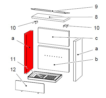 Haas-Sohn Pinus 218.17 pietra laterale a sinistra