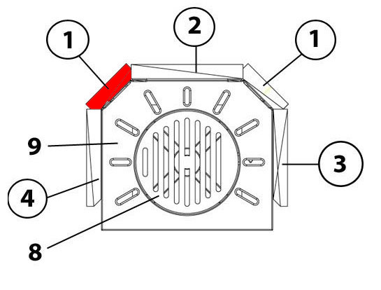 Haas-Sohn I 2060 pietra laterale a sinistra posteriore