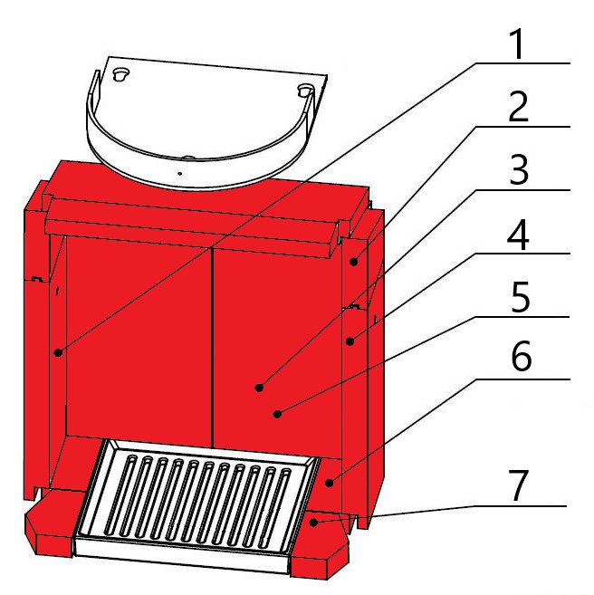 Novaline Arena rivestimento focolare