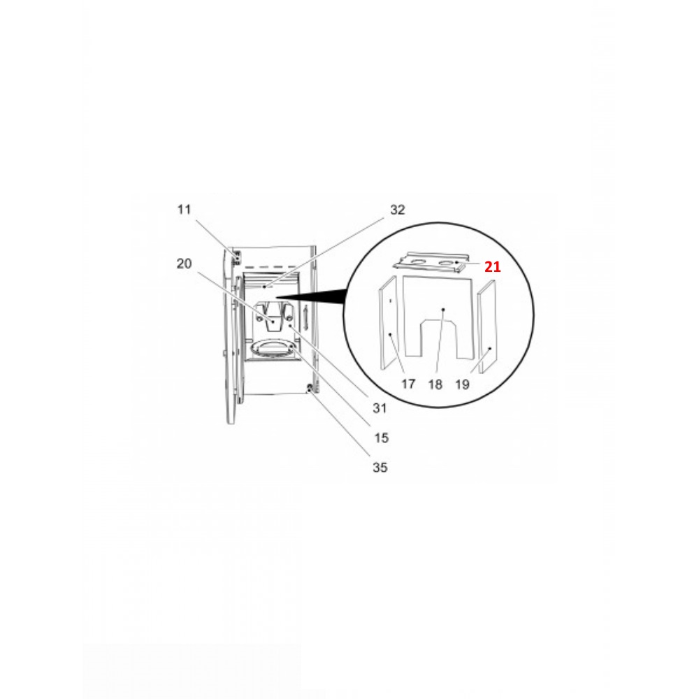 Haas-Sohn Pelletto 417.08 deflettore di tiraggio