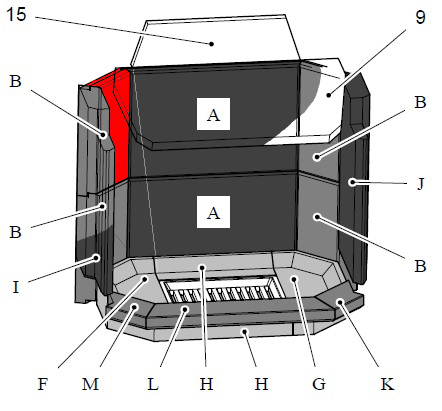 Haas-Sohn Prestige II 181.18 pietra laterale a sinistra posteriore in alto