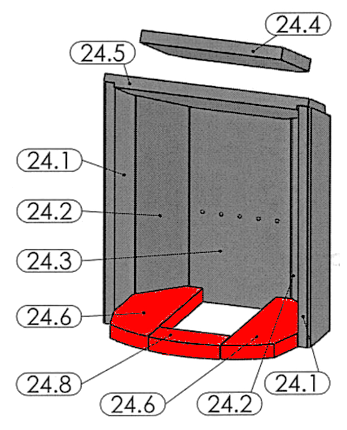Oranier Pori 7 pietra per fondo set A