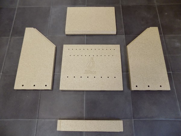 Heta Scan-Line 7 rivestimento focolare set