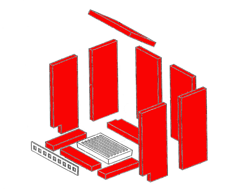 Caminos Quadro rivestimento focolare