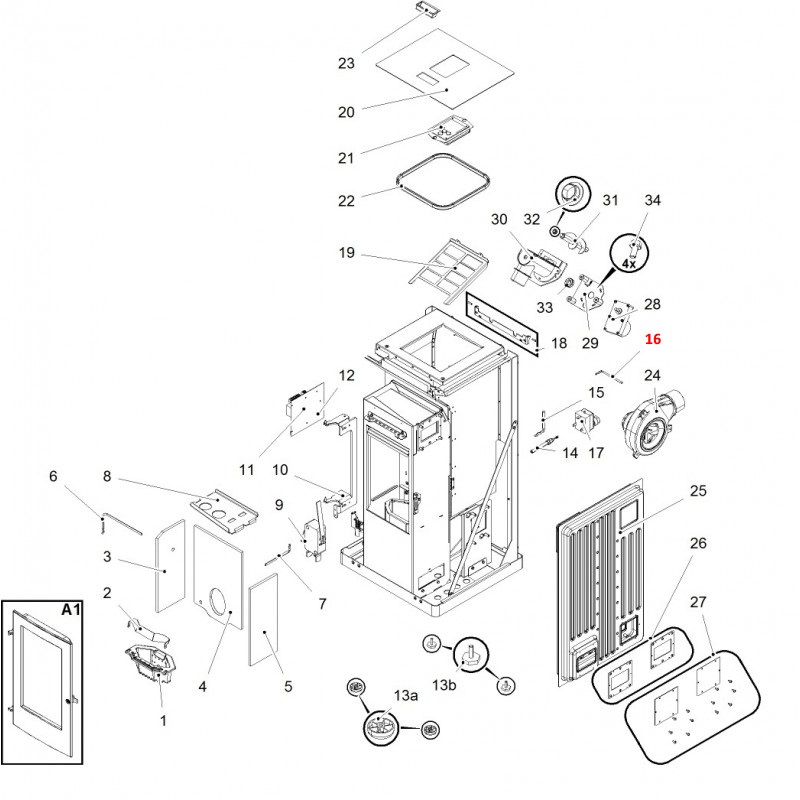 Haas-Sohn Pelletto III 434.08 sonda termica
