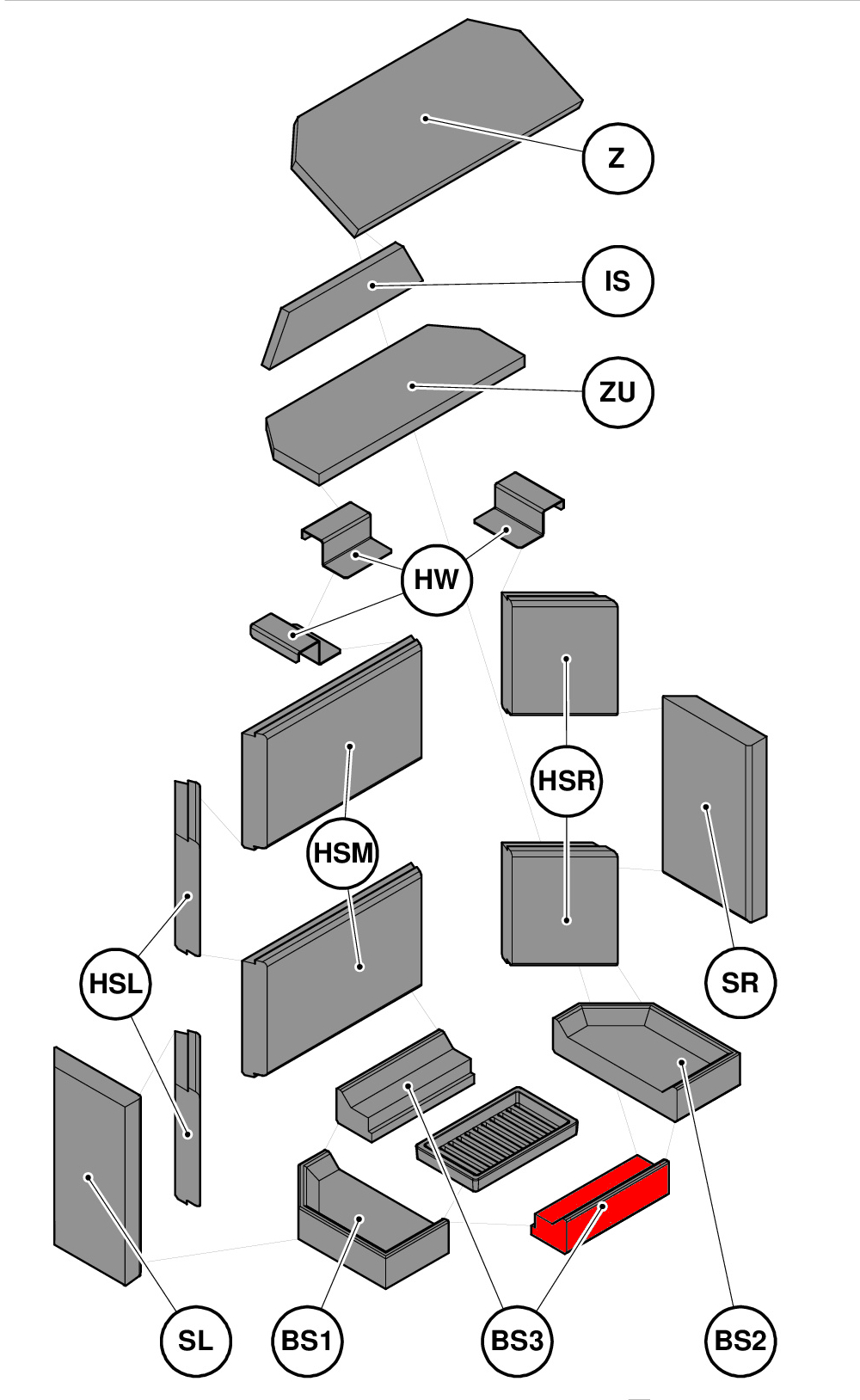 Haas-Sohn Genf II pietra per fondo anteriore