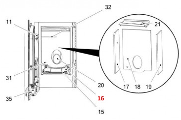 Haas-Sohn Pelletto II 434.08 divisorio braciere