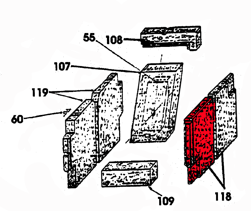 Wamsler K132 pietra laterale a destra anteriore
