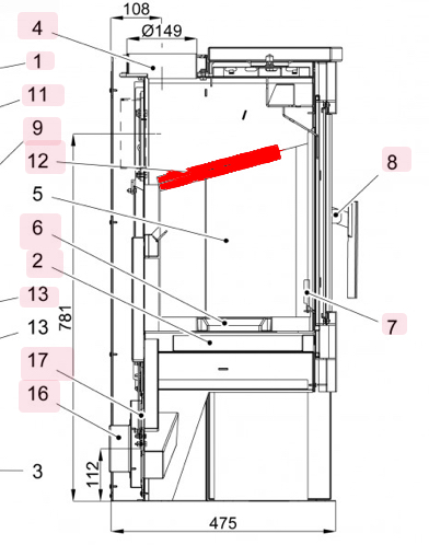 Haas-Sohn Rubus 295.15 deflettore di tiraggio