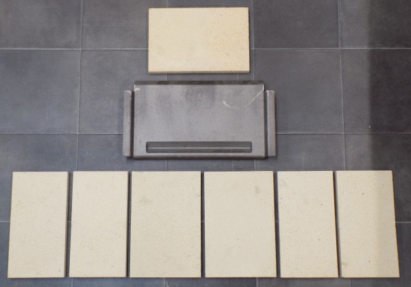 Heta Alfa rivestimento focolare set