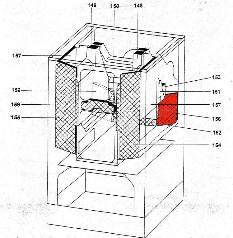Wamsler K150 schermatura posteriore