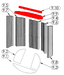 Oranier Polar 6 angolo deflettore di tiraggio set C