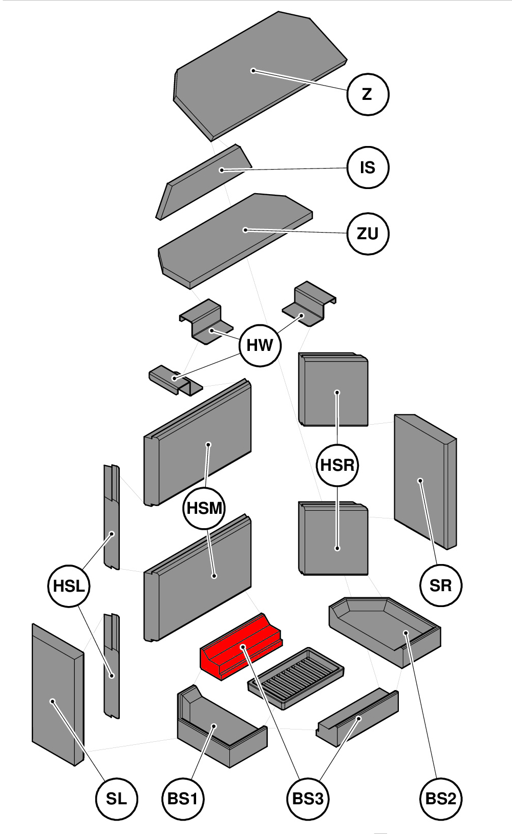Haas-Sohn Genf II pietra per fondo posteriore