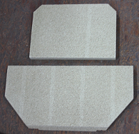 Oranier tipo 4654-6 deflettore di tiraggio set A