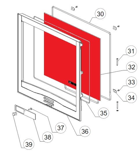 La Nordica Focolare 70 Piano vetro A