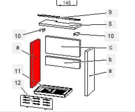 Haas-Sohn Pinus II 218.17 pietra laterale a sinistra