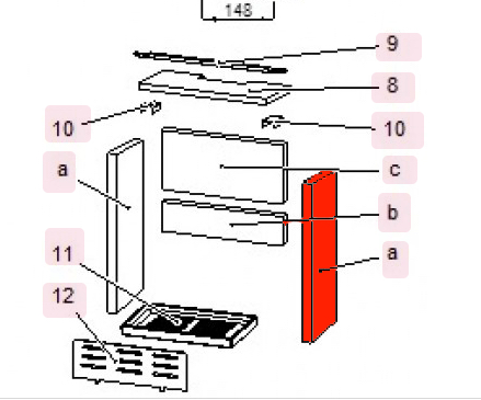 Haas-Sohn Pinus II 218.17 pietra laterale a destra
