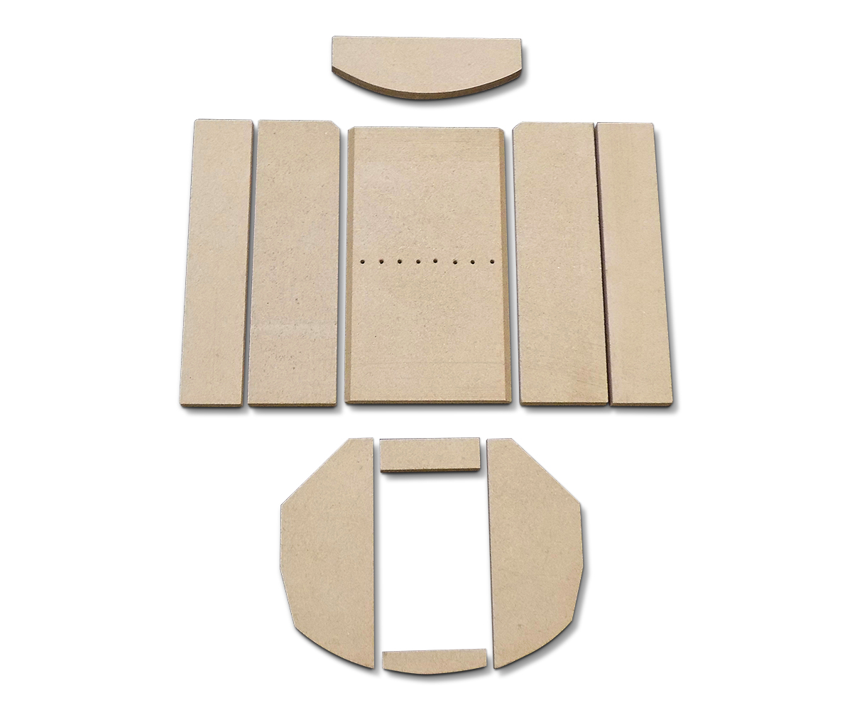 Oranier Polar Aqua rivestimento focolare